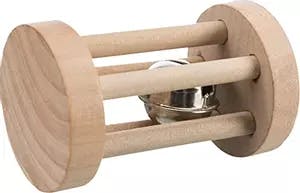 Trixie Playing Roll with Bell in Wood 6cm