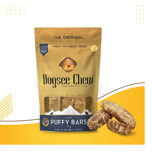 Dogsee Chew 100% Natural Yak Cheese Puffy Bars