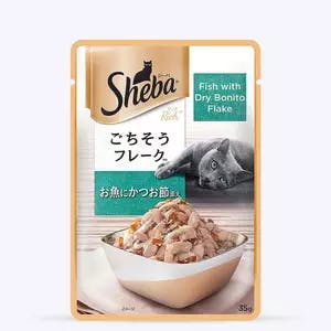 Sheba Fish with Dry Bonito Flake Adult Wet Cat Food
