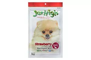 JerHigh Strawberry Stick Dog Treat with Chicken