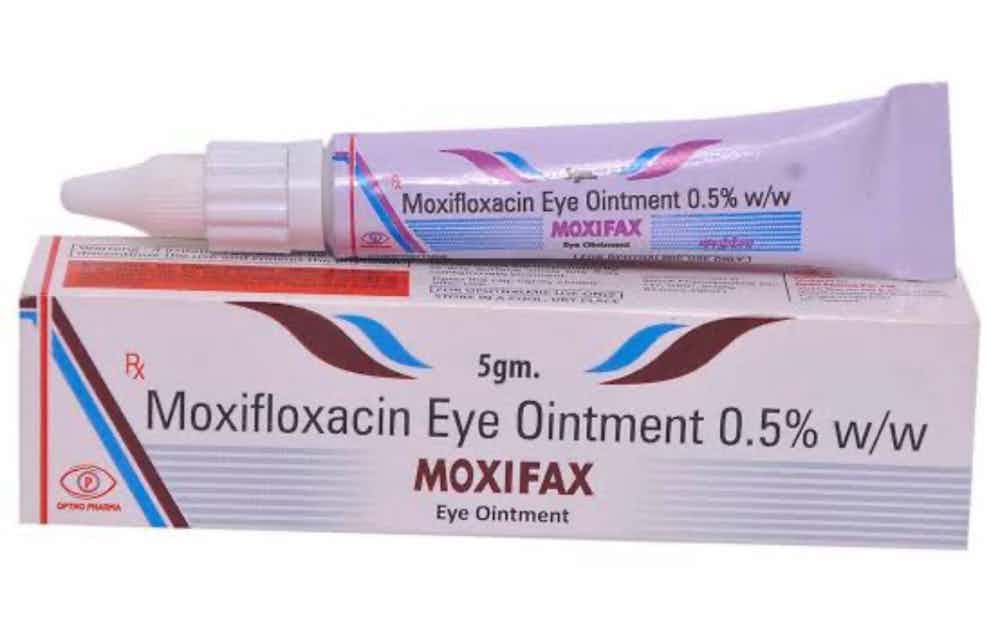A vet suggested to use moxifloxacin eye ointment for my cat (2 months old persian kitten) but I am not able to find it at any pet clinic. I did find one at the local chemist. Attaching the photo. Is it safe to use for kitten?