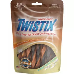 Twistix Dental Chews for Dogs with Peanut Carob Flavor