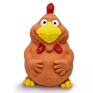 Fofos Latex Bi Toy Rooster Figure Dog Toy