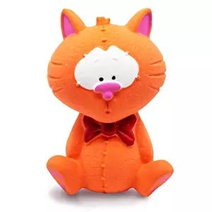 Fofos Latex Bi Cat Figure Toy for Dogs