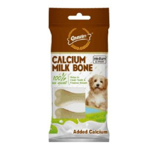 Gnawlers Calcium Milk Bone 4 inch