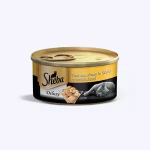 Sheba Deluxe Tuna Fillets and Whole Prawns in Gravy Adult Cat Wet Food