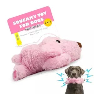 BarkButler Daisy The Dog Soft Squeaky Plush Dog Toy