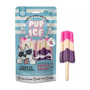 Pup Ice Rocket Lollies Strawberry & Blueberry Dog Treat