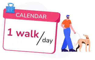 Dog walking subscription - 1 walk/day