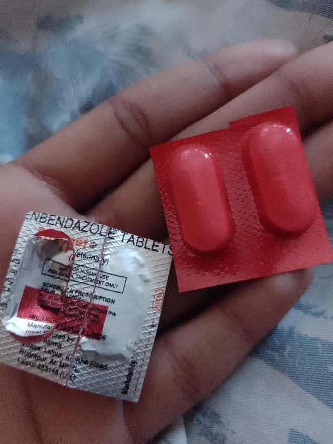 A nearby  veterinary doctor gave this tablets to me to give my dog (golden retriever).. 
Can I know the use of this tablets?? 
And when should I give it to her?( After food or before food)