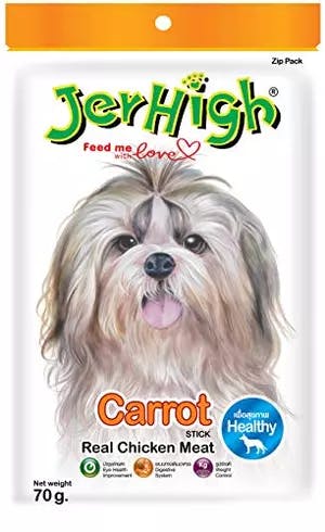 JerHigh Carrot Stick Dog Treat with Chicken