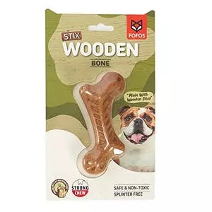 Fofos Woodplay Bone Dog Chew Toy