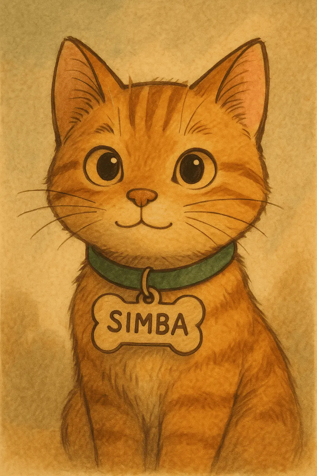 adorable cat with collar